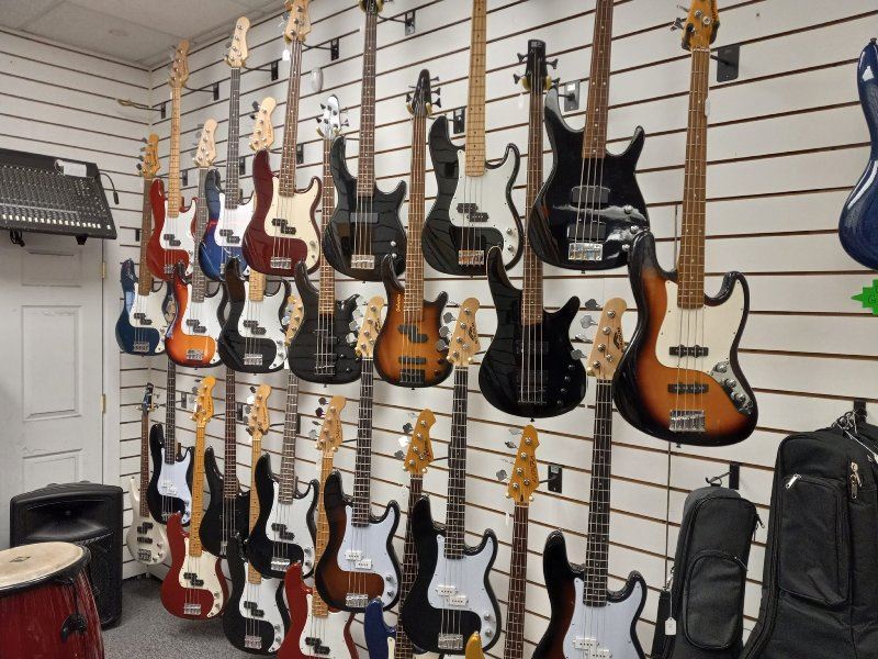 A wall of guitars