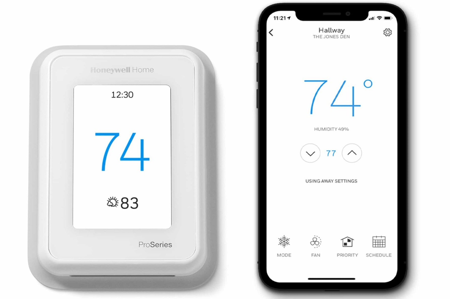 A smart thermostat