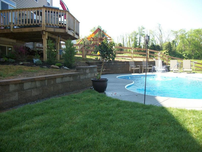 backyard area with pool