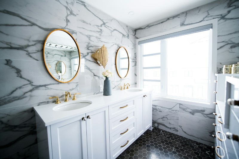 bathroom with upgraded remodeling