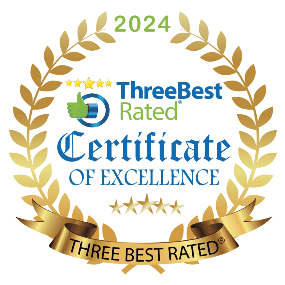 Three Best Rated Certificate of Excellence logo