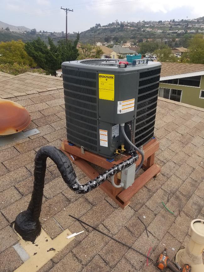 HVAC unit on a roof
