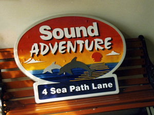 Interior signage for Sound Adventure.
