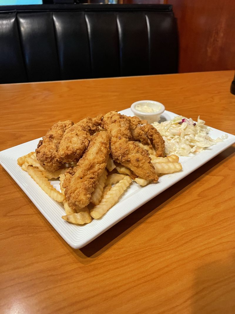 plate of fish and chips