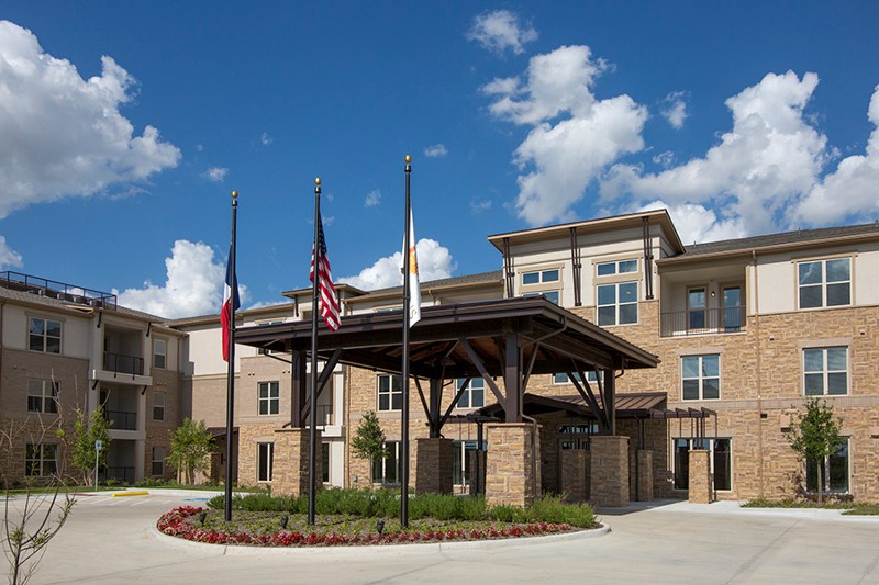 Exterior view of The Aspens at Wade Park