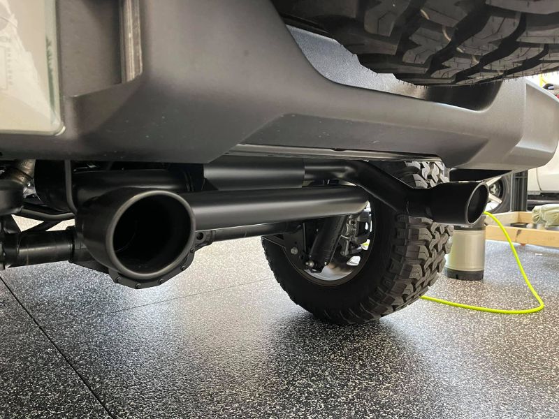 New muffler installation