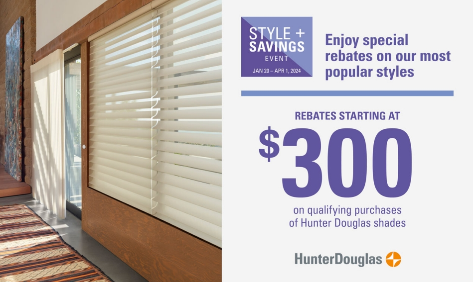 Hunter Douglas Style + Savings Event