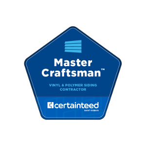 Contractor Badges_RGB_Master Craftsman Vinyl & Polymer Siding Contractor CertainTeed Logo