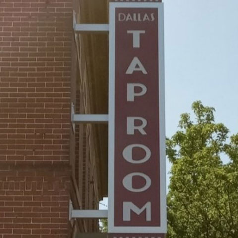 Dallas Tap Room sign