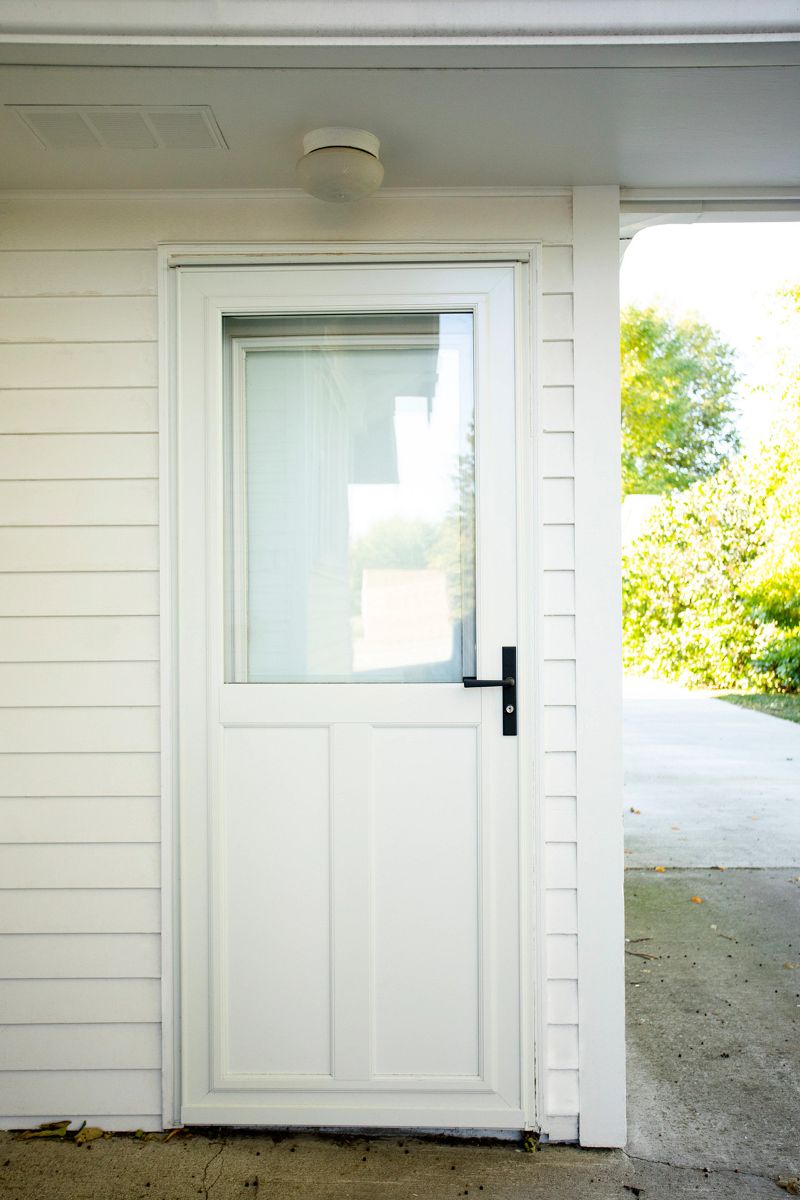 retractable screen storm doors