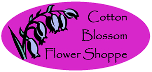 Cotton Blossom Flower Shop Logo