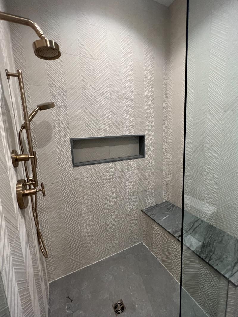 Stone Shower Seat