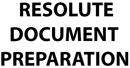  RESOLUTE DOCUMENT PREPARATION logo