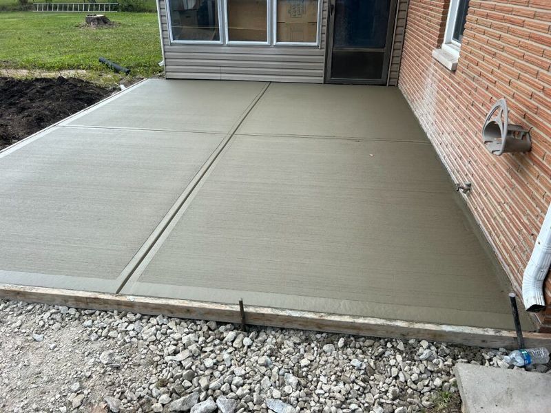 new concrete patio