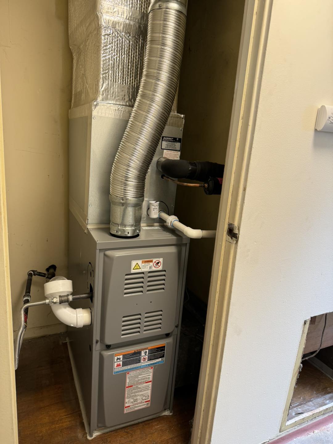 HVAC hookup.