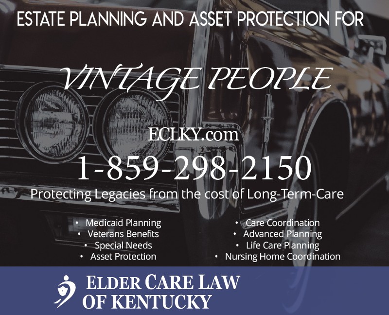 Estate Planning and Asset Protection for Vintage People flyer.