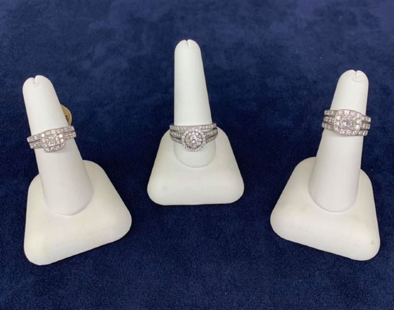 Three diamond rings