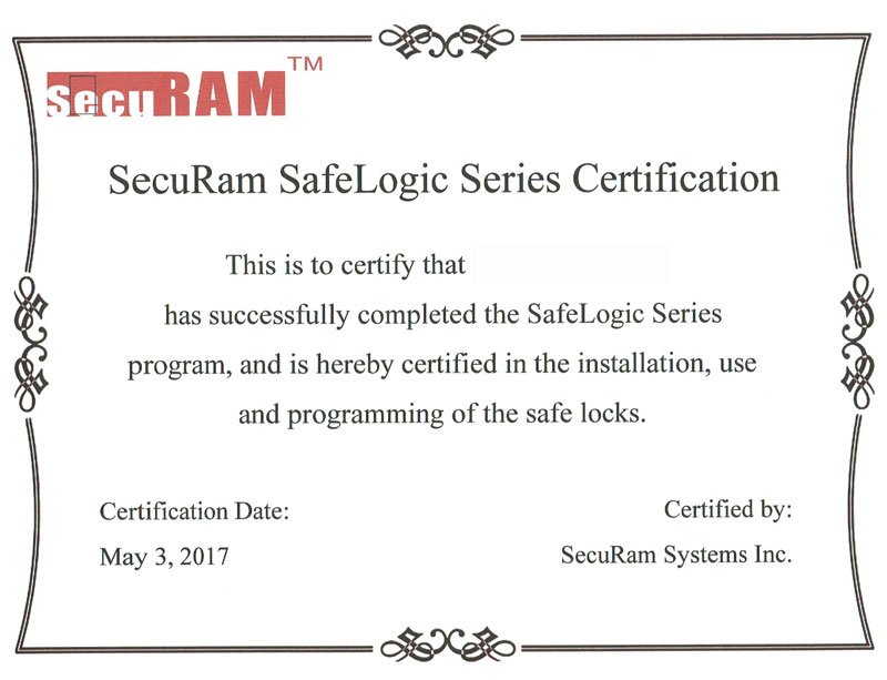 SecuRam SafeLogic Series Certification