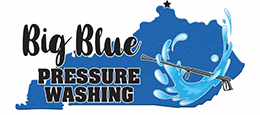 big blue pressure washing logo