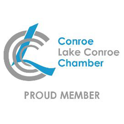 conroe chamber proud member logo