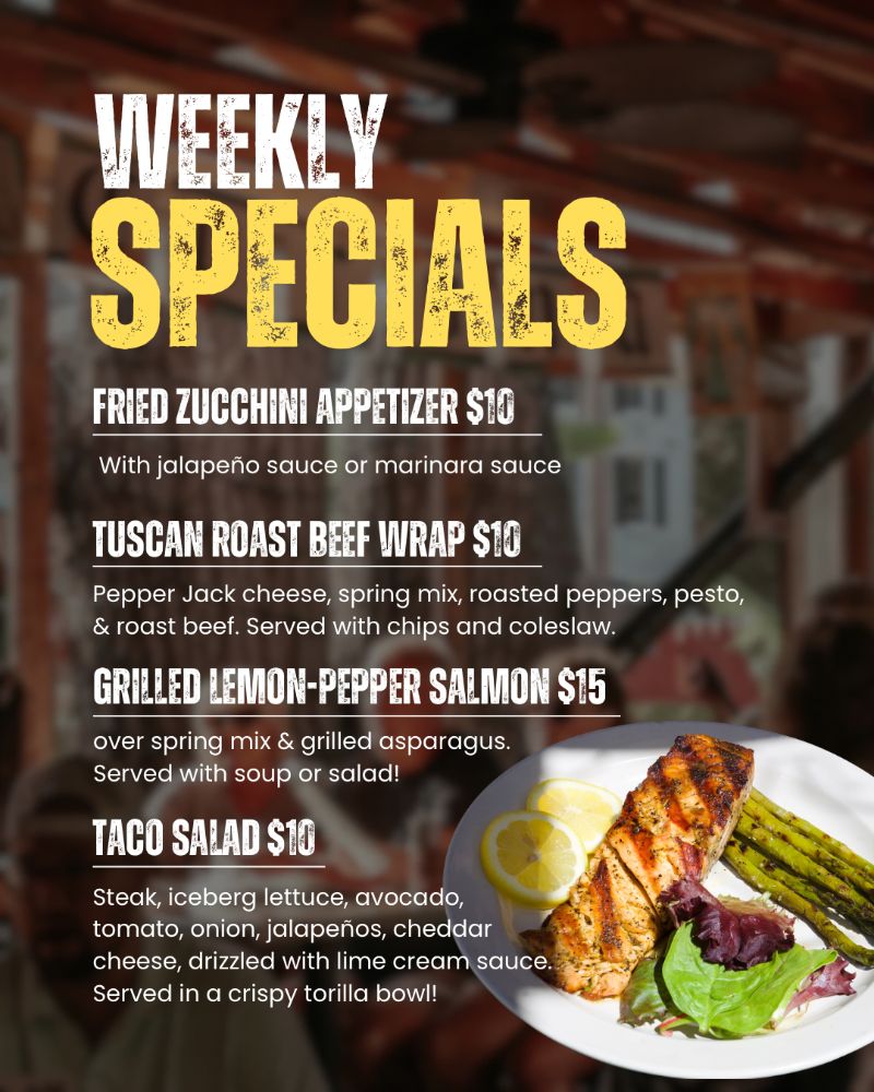 Duck In Tap Room Collegeville PA Weekly Specials