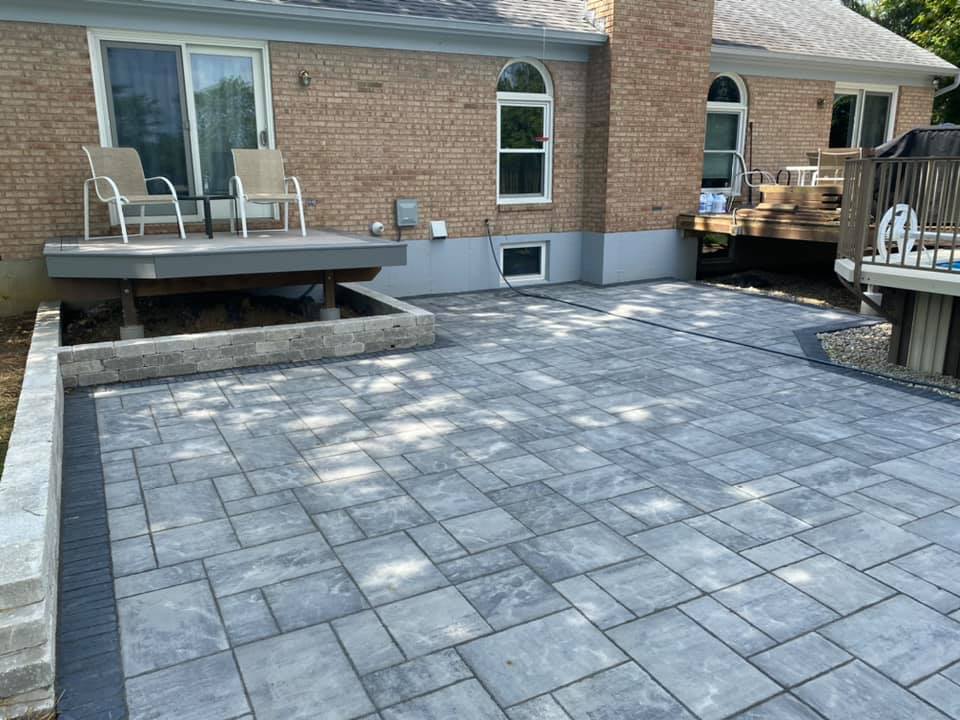 backyard of a home showing patio area