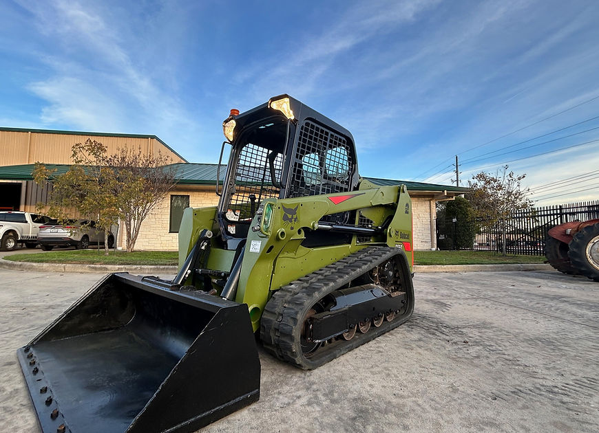 Green heavy equipment machine 