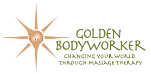 Golden bodyworker logo