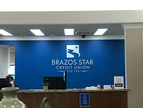 Brazos Star Credit Union signage