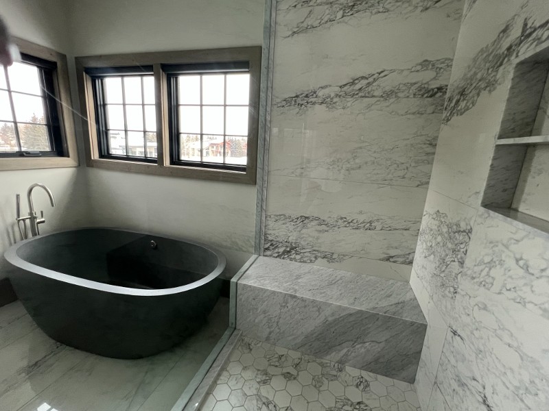 Stone Batrhoom Floor & Shower