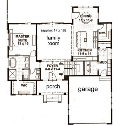 A floorplan of The James