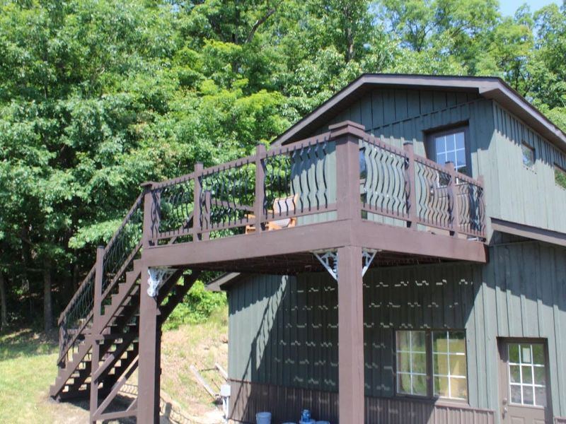 back deck of a house