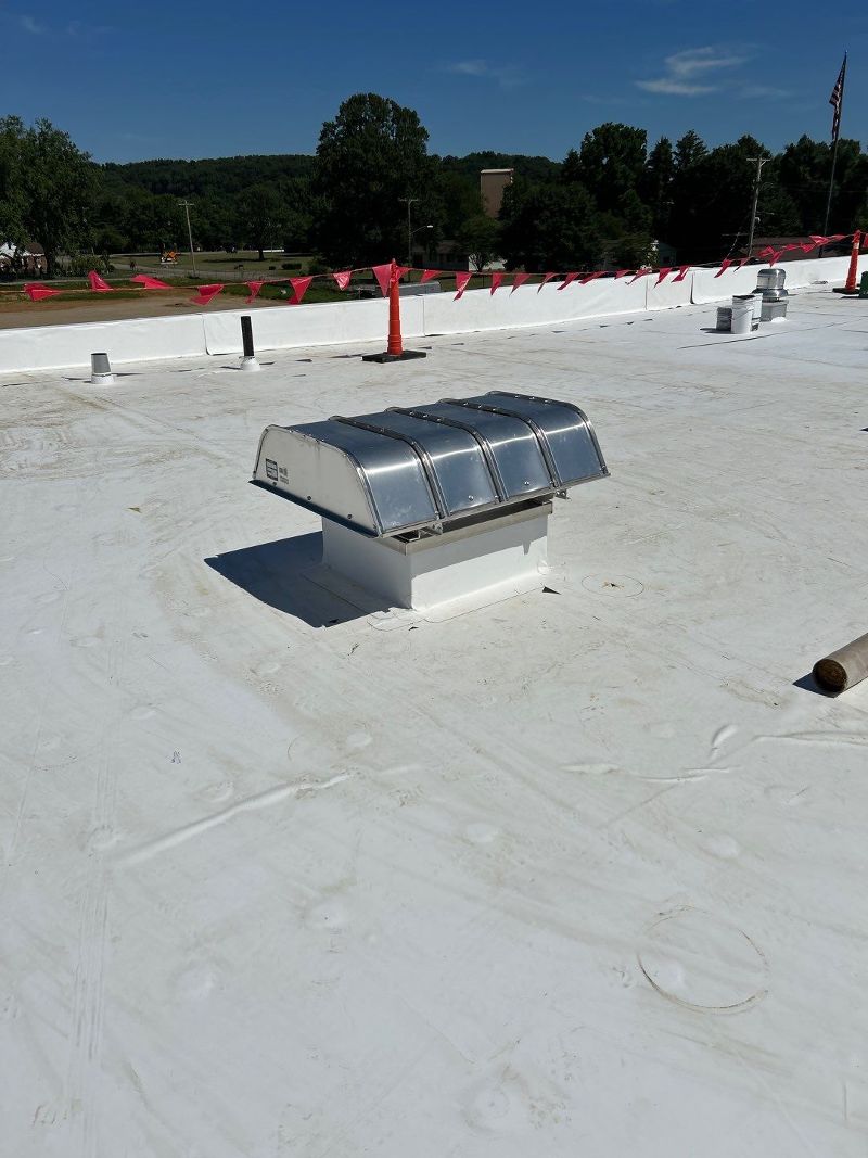 Flat commercial roof