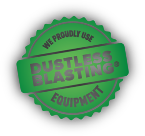 Dustless Blasting equipment logo.