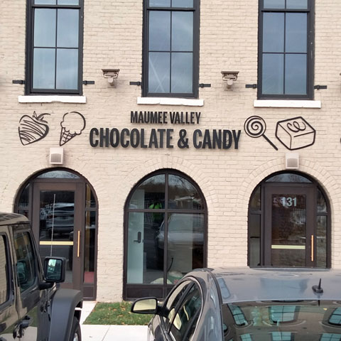 Maumee Valley Chocolate & Candy sign