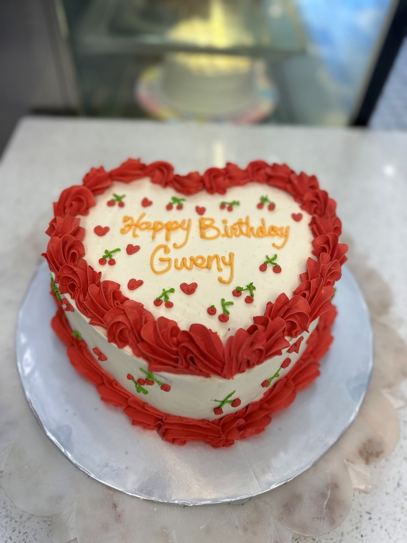 decorated birthday cake