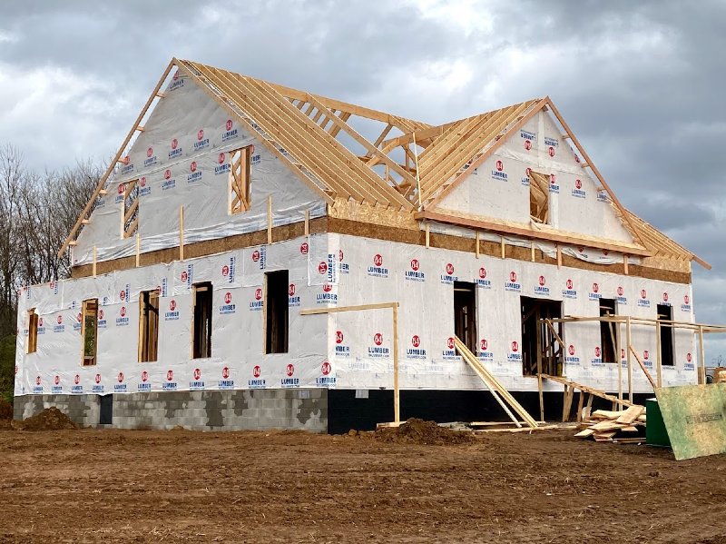 new residential house under construction