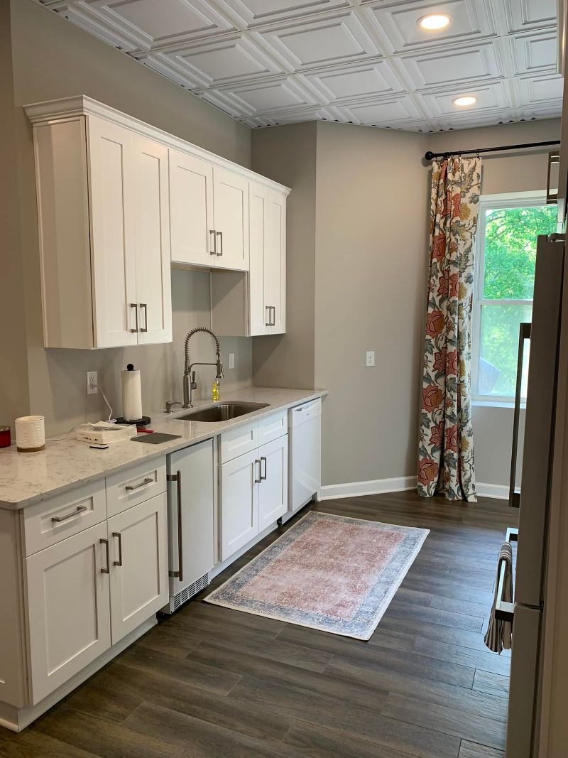 Fully remodeled kitchen.