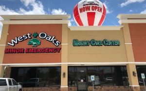 Storefront of West Oaks Urgent Care Center on West Road