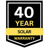 40 Year Solar Warranty badge