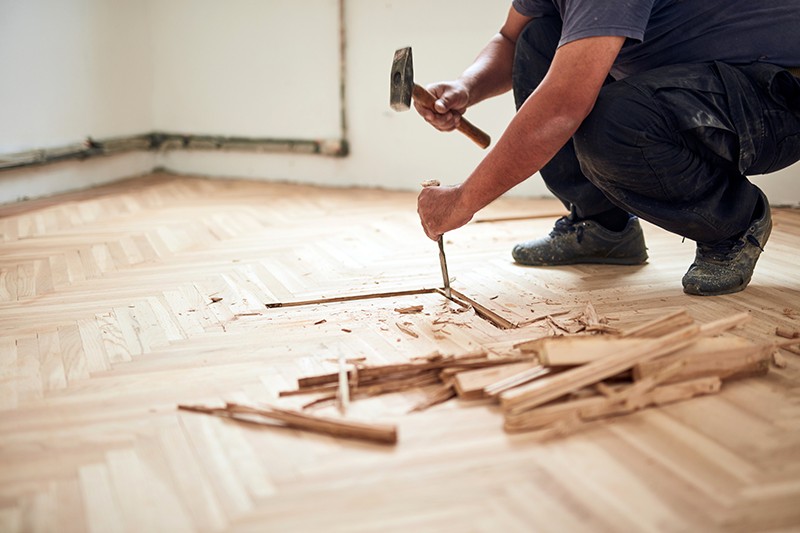 floor buckling repair