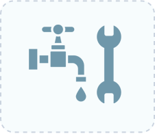 wrench and faucet icon