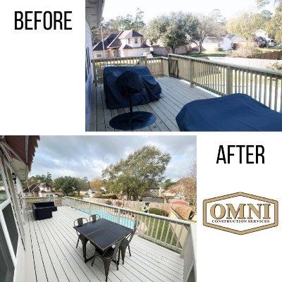 before and after deck photos