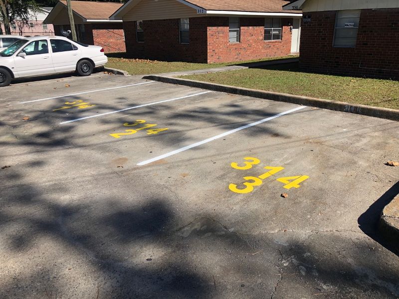parking lot line striping
